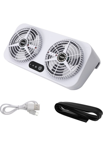 USB Araba Soğutma Aracı Araba Egzersiz Fan Aracı Hava Sirkülasyonu Duman Egzoz Fanı Araba Havalandırma Fanı Araba Evi (Yurt Dışından)