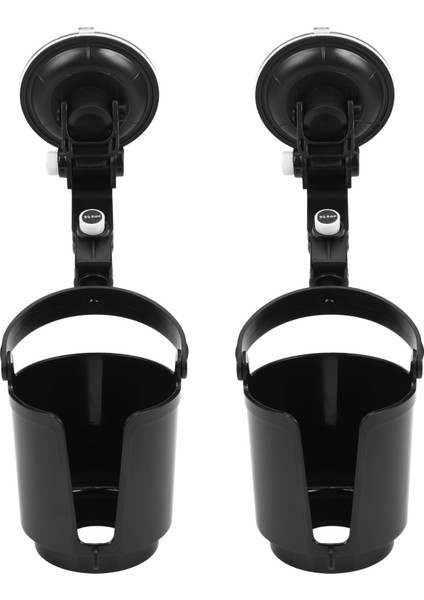 2x Araba Otomatik Siyah 9 5cm Içecek Can Sup Biberon Şişe Ayarlanabilir Tutucu Braketi (Yurt Dışından)