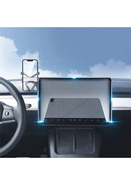 Tesla Model 3 Model Y Model Y Gösterge Paneli Telefon Tutucu Stand 360 ° Rotasyon Ayarlanabilir Aksesuarlar (Yurt Dışından) modelleri