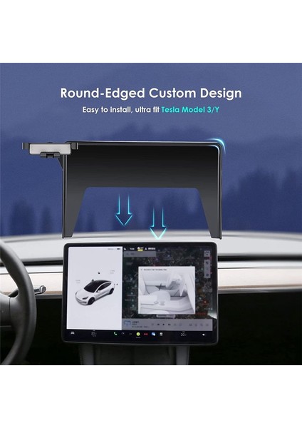 Tesla Model 3 Model Y Model Y Gösterge Paneli Telefon Tutucu Stand 360 ° Rotasyon Ayarlanabilir Aksesuarlar (Yurt Dışından) fırsatları