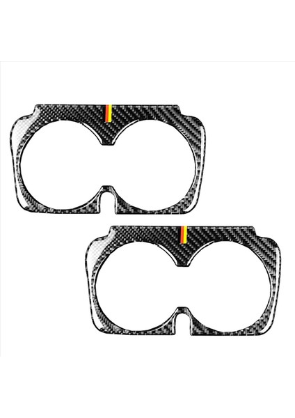 2x Karbon Fiber Araç Merkezi Kontrol Su Kupası Tutucu Mercedes-Benz C Glc E Sınıfı W205 X253 W213 2015-2019 (Yurt Dışından)