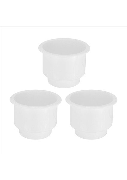 3 Adet Plastik Bardak Içeceklerde Gömme Düşüş Tekne Arabası Deniz Rv (Beyaz) Için Drenaj ile Tutucu Olabilir (Yurt Dışından)