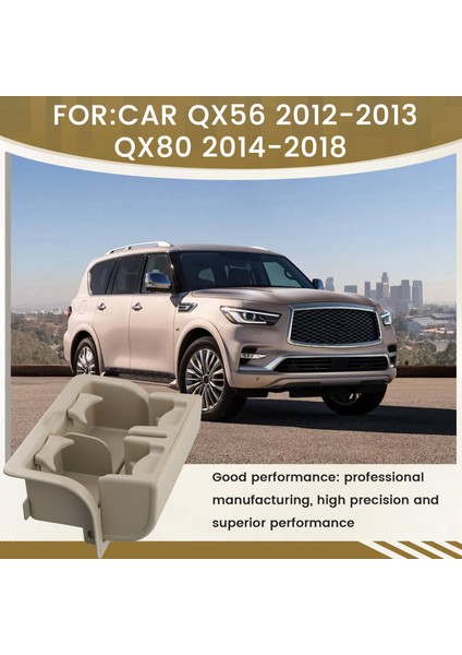 Araba Arka Koltuk Konsol Kupa Tutucu Montaj Kupa Tutucu Takma Kapağı 88741-1LK3D Nissan Armada Infiniti QX56 QX80 Bej (Yurt Dışından) indirimleri
