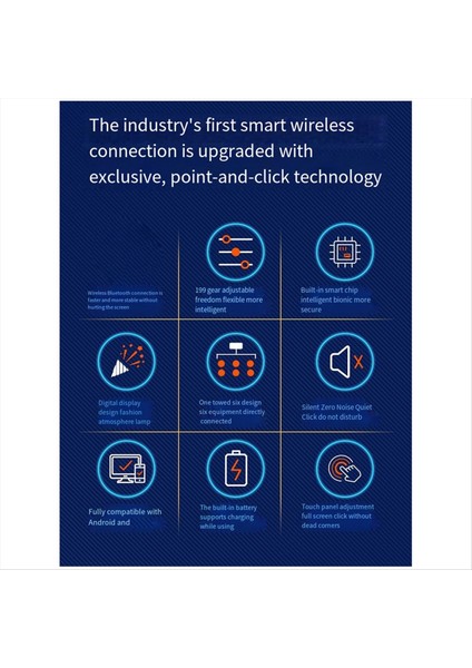 Yeni Yükseltilmiş Kablosuz Tıkırtı Cep Telefonu Ekranı Otomatik Tıkır Sessiz Fiziksel Tıkırma Kompakt ve Taşınabilir A (Yurt Dışından)
