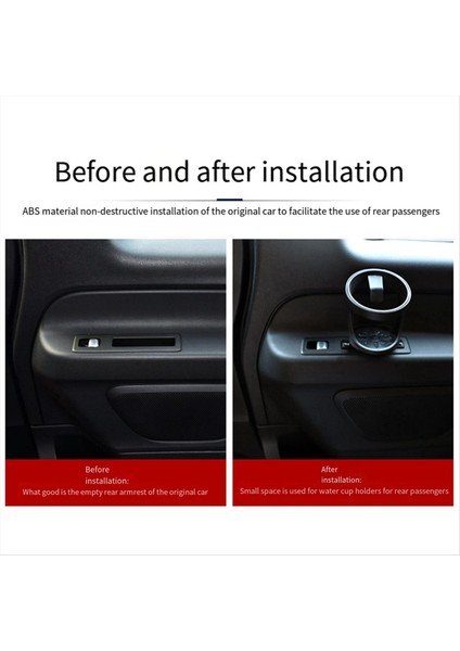 Otomobil Arka 3 Sıra Koltuk Yan Su Içecek Tutucu Çerçeve Mercedes-Benz Vito W447 V Sınıfı V260 W448 2015-2022 (Yurt Dışından) indirimleri