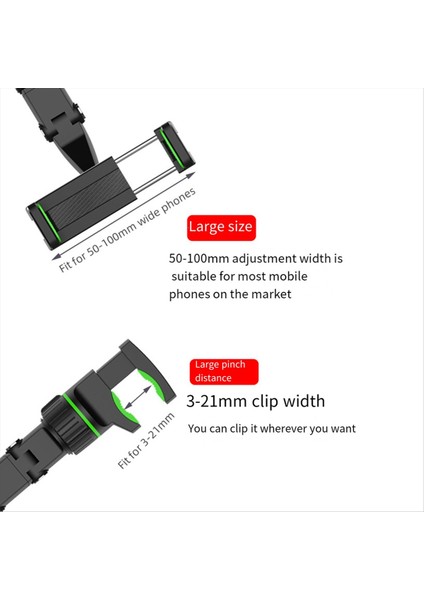 Evrensel Araba Telefon Tutucu Çok Fonksiyonlu 360 Derece Dönebilir Otomatik Dikiriz Ayna Koltuğu Asma Klips B Green (Yurt Dışından) modelleri