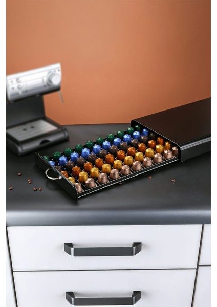 60 Adet Kapasiteli Nespresso Kapsül Kahve Standı Kahve Çekmecesi Kahve Organizeri MT195SY fiyatları