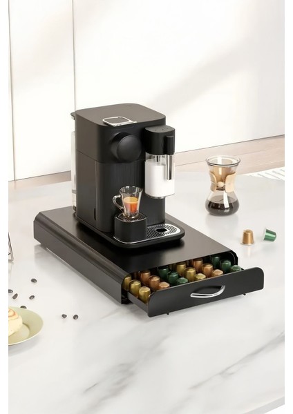 60 Adet Kapasiteli Nespresso Kapsül Kahve Standı Kahve Çekmecesi Kahve Organizeri MT195SY modelleri
