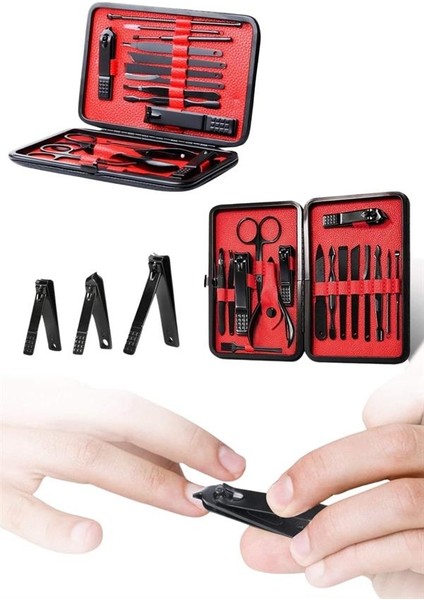 17 Parça Manikür Seti El ve Ayak Bakımı Törpü Cımbız Tırnak Temizleme - FEİ9976-4371 indirimleri