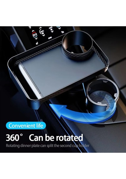 Premium Araba Kupası Tutucu Genişletici Yiyecek ile Çok Fonksiyonlu Içecek Tutucu Tablo 360 Derece Ayarlanabilir Temel Tepsisi Snack L Için (Yurt Dışından) indirimleri