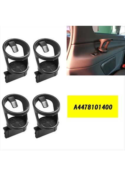 4pcs Arka 3 Sıra Su Kupası Tutucu A4478101400 Mercedes Benz W447 Vito V Sınıf 2015-2020 Içecek Sahipleri A4476927700 (Yurt Dışından) fiyatları