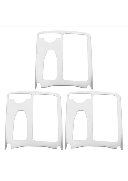 3x Araba Stil Iç Paslanmaz Çelik Sticker Su Kupası Tutucu Panel Trim Mercedes Benz C Sınıfı W204 2009-2014 Lhd (Yurt Dışından) fiyatları