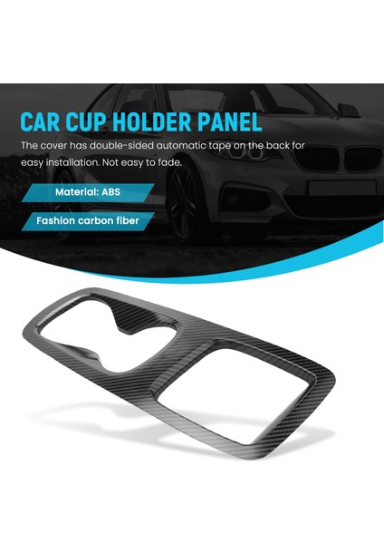 Id 3 Için Id 4 Karbon Fiber Otomobil Merkezi Konsol Kupa Tutucu Panel Çerçevesi Dekoratif Aksesuarlar (Yurt Dışından) fırsatları