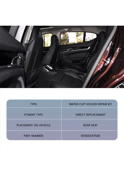 Araba Arka Koltuk Içecek Tutucu Flep Aksı Kelepçe Su Bardağı Onarım Kiti Porsche Panamera Için Uygun 2010 - 2016 97055347500 (Yurt Dışından) fiyatları