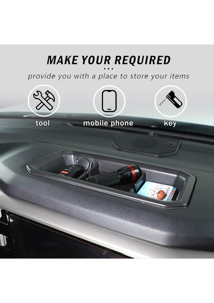 Toyota Tundra 2022-2025 Sequoia 2023-2025 Gösterge Tablosu Depolama Kutusu Iç Aksesuarlar Için Gösterge Tablosu Organizatör Tepsisi (Yurt Dışından) fiyatları