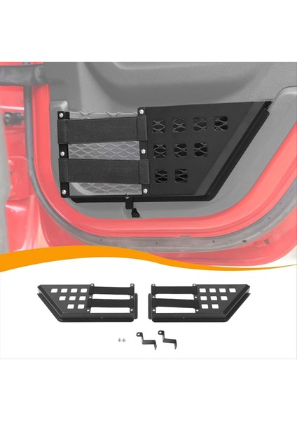 Jeep Wrangler Için Arka Kapı Depolama Cepleri Jl Gladiator Jt 2018-2024 Kapı Net Cep Kapısı Yan Ekle Organizatör Kutusu (Yurt Dışından) modelleri