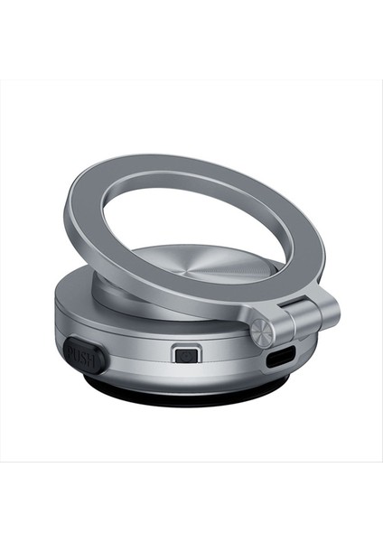 360 ° Dönen Vakum Adsorpsiyon Manyetik Braket Evrensel Araç Navigasyon Aleti Tablo Telefon Braketi Gümüş (Yurt Dışından) modelleri