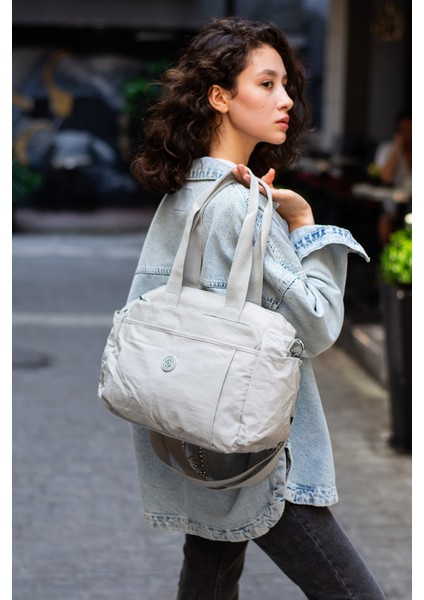 Su Geçirmez 5 Bölmeli Hafif Iş ve Günlük Seyahata Uygun Kadın Omuz Çantası