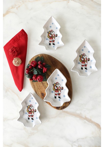 Yılbaşı Noel Baba Kayık Çerezlik 17 cm 4 Adet 23769 fiyatları