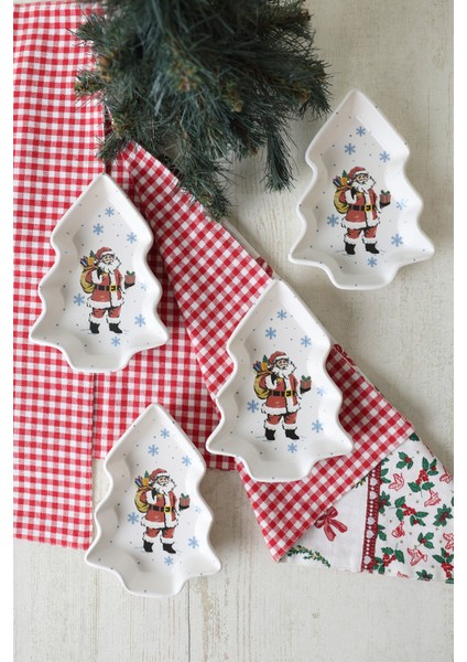 Yılbaşı Noel Baba Kayık Çerezlik 17 cm 4 Adet 23769 fırsatları