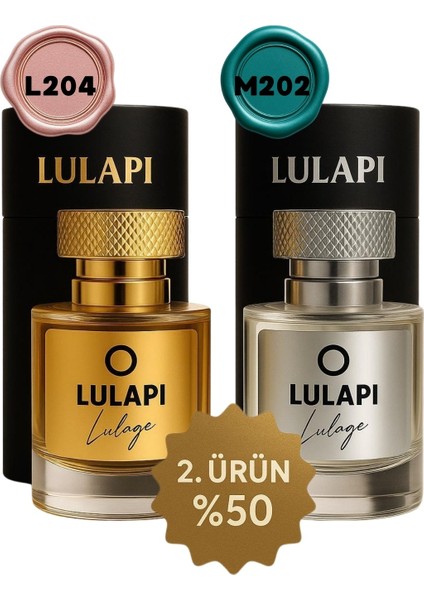 L204G.Girl & M202Eros 2'li Parfüm Seti | Kadın Erkek En Çekici Koku | Aşırı Kalıcı | Hediyelik Set