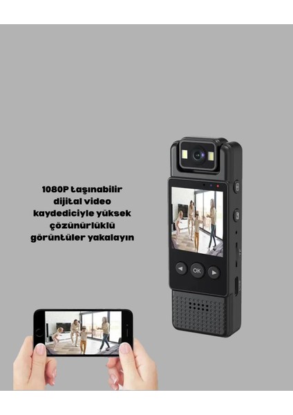 180° Dönebilen Lensli 1080P Mini Kamera - FEİ6177-4988 fiyatları