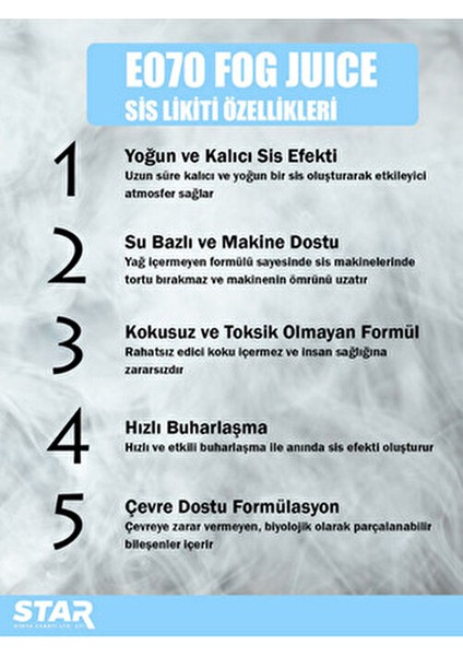 5 Litre Sis Makinesi Likiti Kokusuz Yoğun Duman Yayma Özelliği ile Güçlü Performans indirimleri