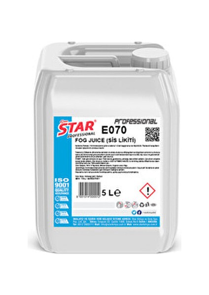 5 Litre Sis Makinesi Likiti Kokusuz Yoğun Duman Yayma Özelliği ile Güçlü Performans