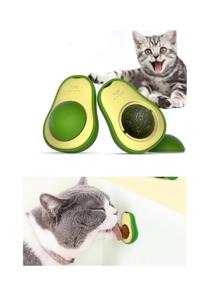 Avokado Tasarımlı Kedi Yalama Topu modelleri