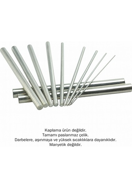 Paslanmaz Çubuk Ø14 mm | 1 Metre | Krom Yuvarlak Mil | Inox 304 Kalite fiyatları