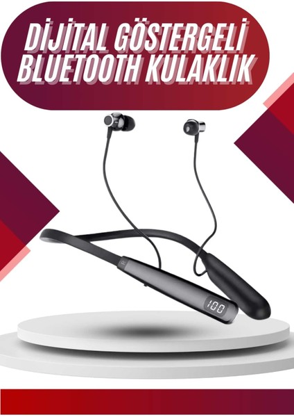 100 Saat Bluetooth Kulaklık Dijital Göstergeli Anc Özelliği Kablolu - FEİ9427-1987