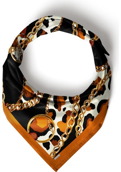 Zincir ve Leopar Desenli Bandana Fular fırsatları