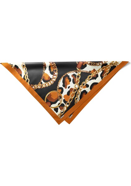 Zincir ve Leopar Desenli Bandana Fular indirimleri