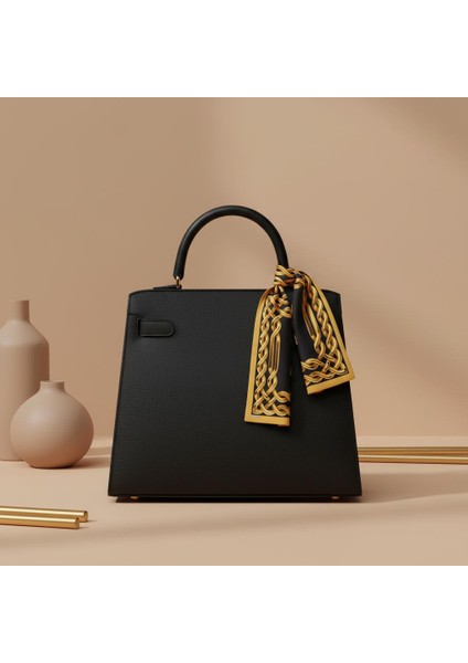 Altın Zincir Desenli Bandana Fular fiyatları