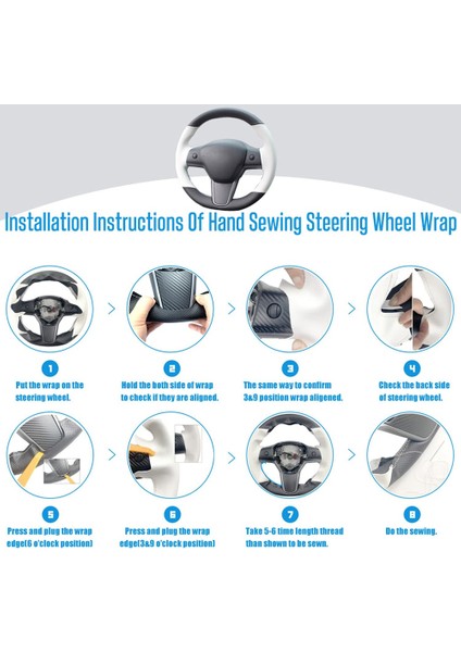 Pu Otomatik Direksiyon Simidi Kapağı Tesla Için Fit Üzerinde El Dikişi Tesla Model 3 Model Y (Yurt Dışından) fırsatları