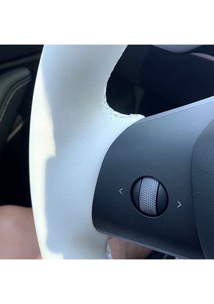 Pu Otomatik Direksiyon Simidi Kapağı Tesla Için Fit Üzerinde El Dikişi Tesla Model 3 Model Y (Yurt Dışından) indirimleri