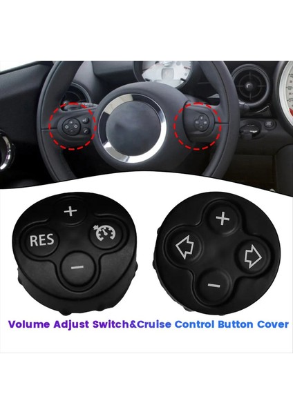 1paır Direksiyon Simidi Hacim Ayar Anahtarı ve Cruise Control Düğmesi Bmw Mini R55 R56 R57 R58 R59 R60 R61 07-14 (Yurt Dışından) indirimleri