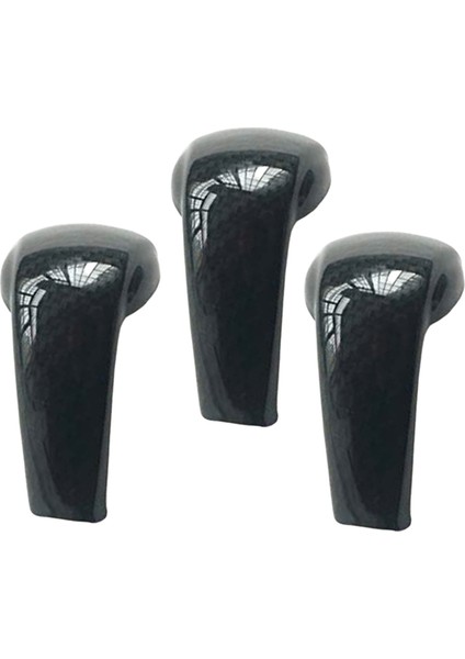 3x Sport Style Karbon Fiber Baskı Dişli Vites Değiştirme Düğmesi Kapak Mazda 2 3 6 Cx-3 Cx-5 (Yurt Dışından)