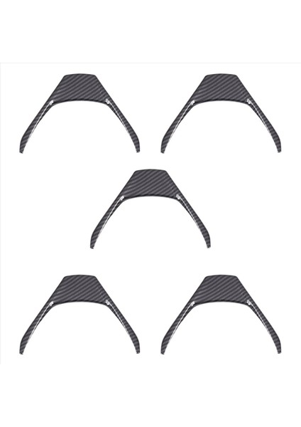 Toyota Rav4 Için 5x Karbon Fiber Direksiyon Simidi Kapağı Iç Direksiyon Çerçevesi Döşeme Rav4 2014-2018 (Yurt Dışından)