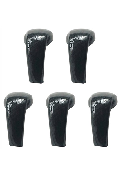 5x Sport Style Karbon Fiber Baskı Dişli Vites Değiştirme Düğmesi Kapak Mazda 2 3 6 Cx-3 Cx-5 (Yurt Dışından)