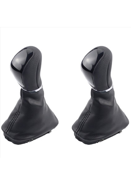 Mercedes Benz W203 W204 Otomatik Aksesuarlar Için Gaitor Boot ile 2x Siyah Otomatik Dişli Vardiya Düğmesi (Yurt Dışından)