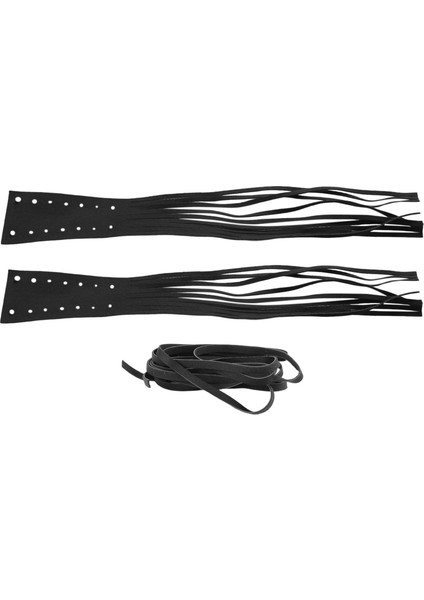 Motosiklet Siyah Pu Deri Fren Kolu Kapaklar Biker Debriyaj Saçak Püskülleri Kruvazör Için Helikopter Bobber Şefi Klasik (Yurt Dışından)