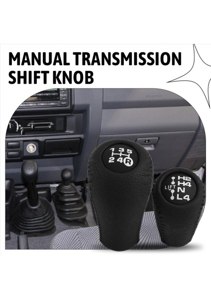 Toyota Land Cruiser 70 LC76 LC78 LC79 Manuel Şanzıman+Transfer Dişli Vites Değiştirme Knob Hentbol Siyah (Yurt Dışından) fırsatları
