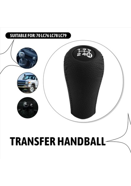 Toyota Land Cruiser 70 LC76 LC78 LC79 Manuel Şanzıman+Transfer Dişli Vites Değiştirme Knob Hentbol Siyah (Yurt Dışından) indirimleri