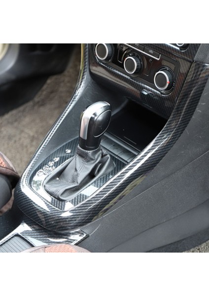 Karbon Fiber Merkez Konsol Dişli Vites U-Tipi Kapak Trim Çerçevesi Golf 6 Mk6 2008-2012 Aksesuarlar (Yurt Dışından) indirimleri