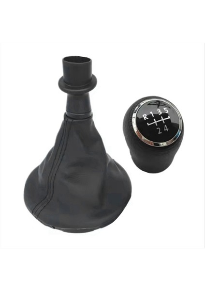 Araç Dişli Vites Düğmesi Siyah 5 Vitesli Dişli Kol Çubuğu Çubuğu Önyükleme Kapağı T5 T5 1 T6 2005-2015 (Yurt Dışından)