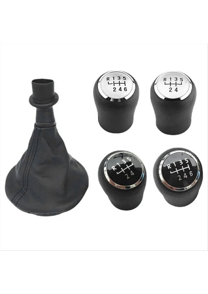 Araç Dişli Vites Düğmesi Siyah 5 Vitesli Dişli Kol Çubuğu Çubuğu Önyükleme Kapağı T5 T5 1 T6 2005-2015 (Yurt Dışından) fırsatları