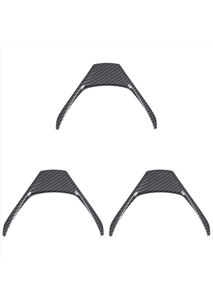 Toyota Rav4 Için 3x Karbon Fiber Direksiyon Simidi Kapağı Iç Direksiyon Çerçevesi Trim Toy4 2014-2018 (Yurt Dışından)