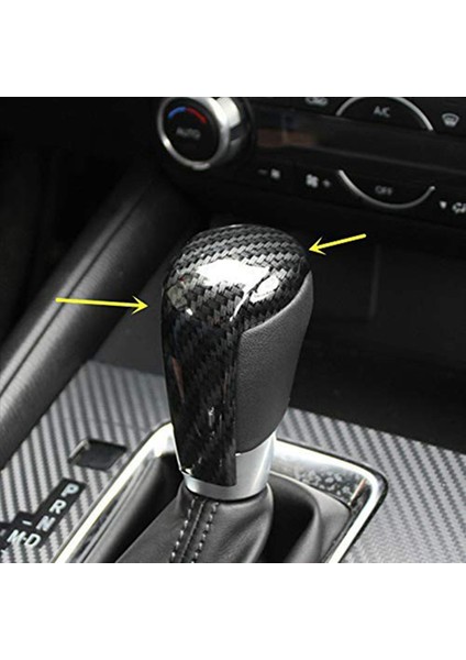 4x Sport Style Karbon Fiber Baskı Dişli Vites Değiştirme Düğmesi Kapak Mazda 2 3 6 Cx-3 Cx-5 (Yurt Dışından) modelleri