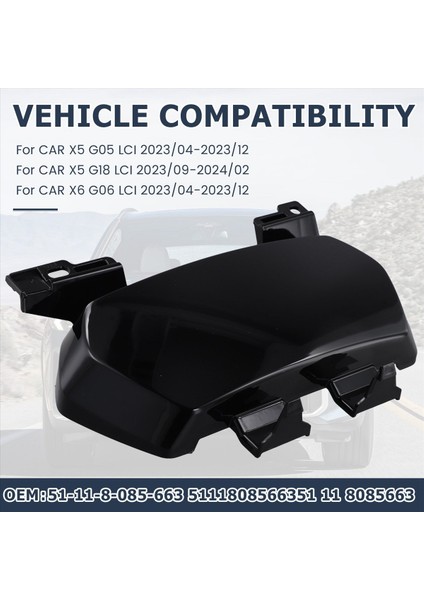 Bmw X5 G05 G18 X6 G06 Lcı 2023 Dekoratif Eleman Kartı Için Araba Ön Acc Kapak Paneli Trim 51118085663 (Yurt Dışından) fırsatları